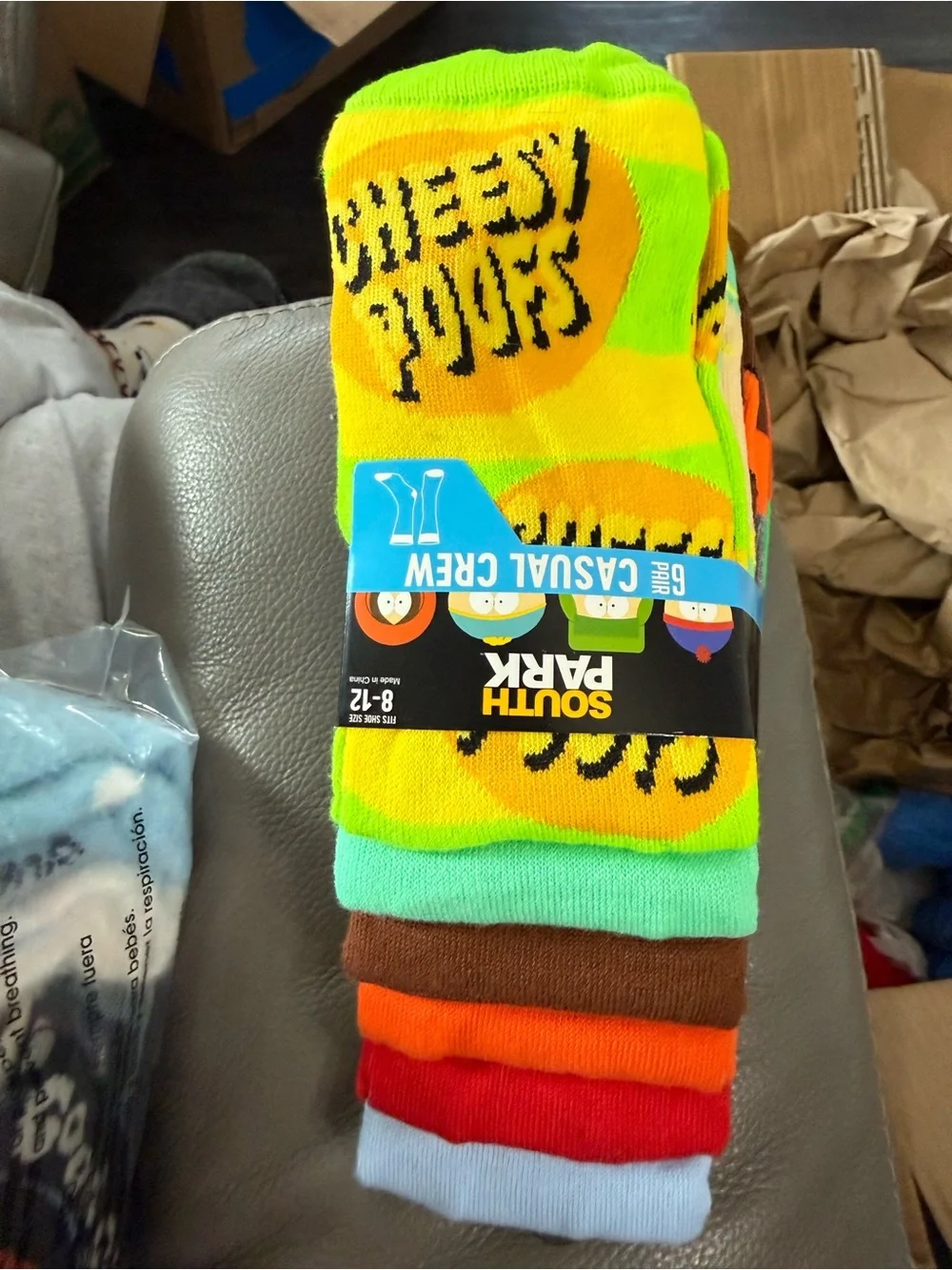 Men’s Casual Crew Socks - Yellow & Green (6 Pack)